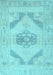 Machine Washable Abstract Light Blue Contemporary Rug, wshcon737lblu