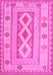 Machine Washable Oriental Pink Traditional Rug, wshcon738pnk