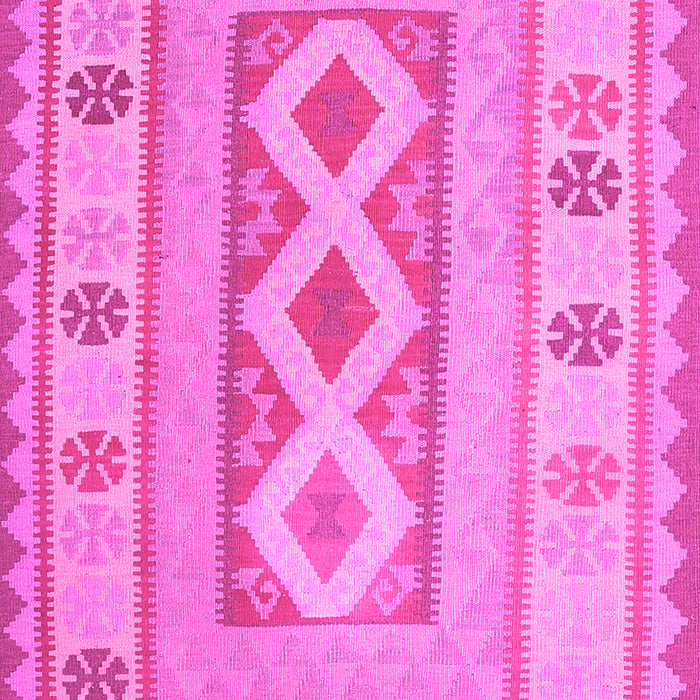 Machine Washable Oriental Pink Traditional Rug, wshcon738pnk