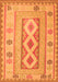 Serging Thickness of Machine Washable Oriental Orange Traditional Area Rugs, wshcon738org