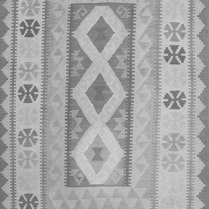 Serging Thickness of Machine Washable Oriental Gray Traditional Rug, wshcon738gry