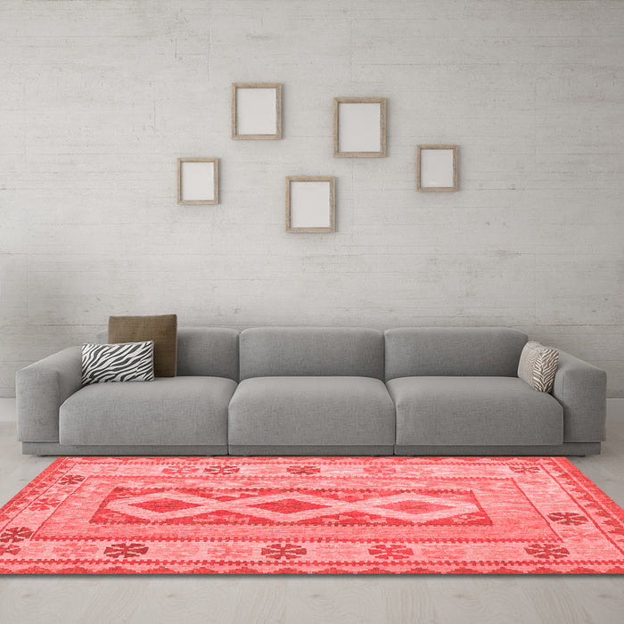 Traditional Red Washable Rugs
