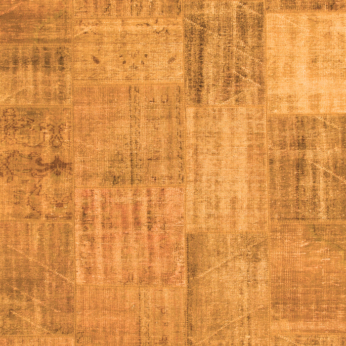 Patchwork Orange Transitional Rug, con739org