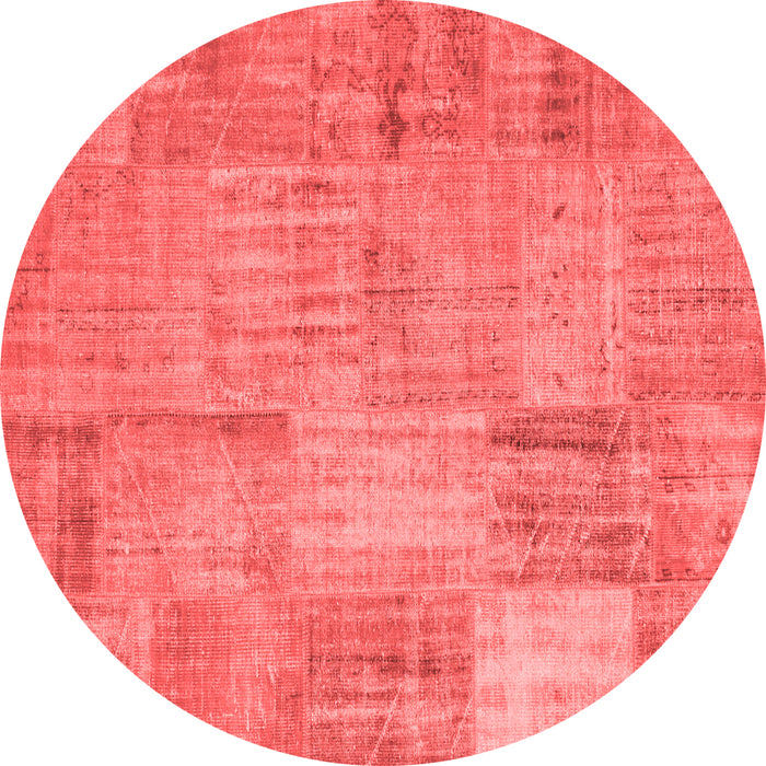 Patchwork Red Transitional Rug, con739red