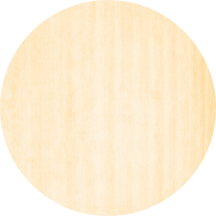 Round Solid Brown Modern Rug, con73brn