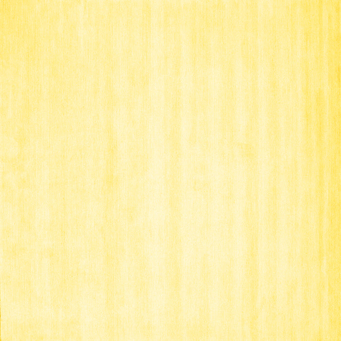 Square Solid Yellow Modern Rug, con73yw