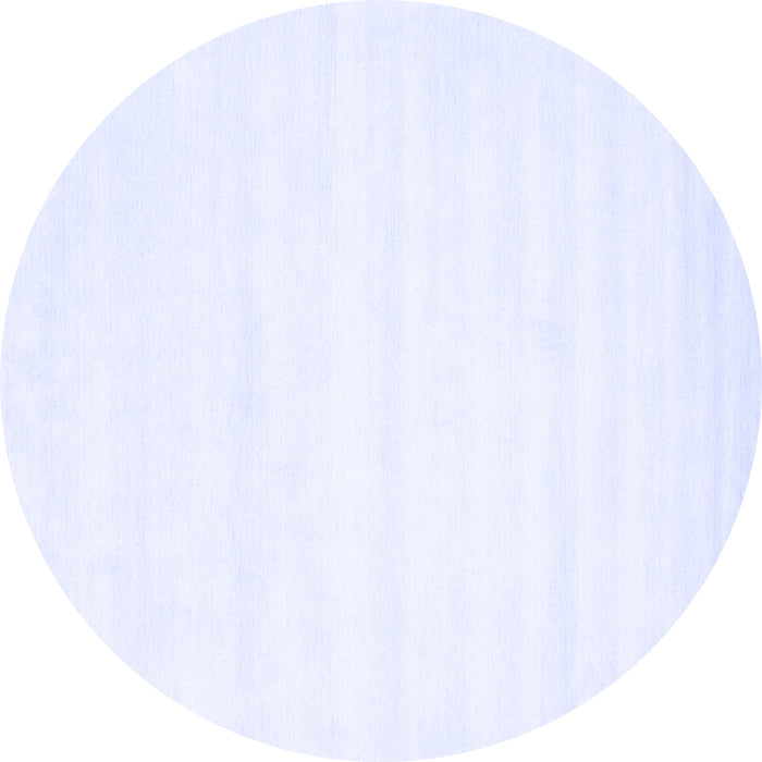 Round Solid Blue Modern Rug, con73blu