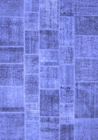 Patchwork Blue Transitional Rug, con740blu