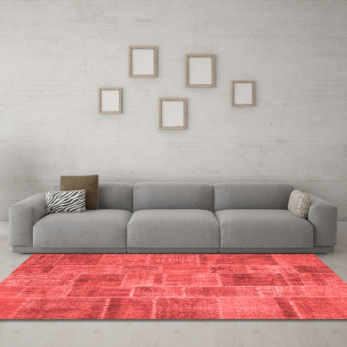 Transitional Red Washable Rugs