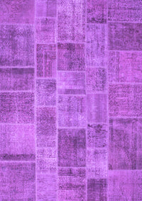 Patchwork Purple Transitional Rug, con740pur