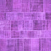 Square Patchwork Purple Transitional Rug, con740pur