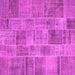 Square Patchwork Pink Transitional Rug, con740pnk