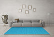 Machine Washable Abstract Light Blue Contemporary Rug in a Living Room, wshcon741lblu