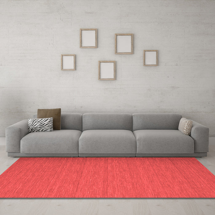 Contemporary Red Washable Rugs