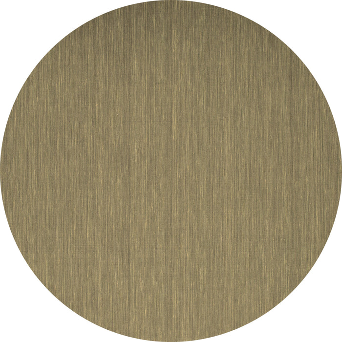 Round Abstract Brown Contemporary Rug, con741brn