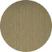 Round Abstract Brown Contemporary Rug, con741brn