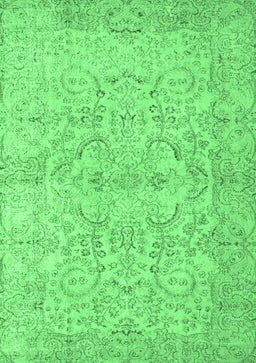 Abstract Emerald Green Contemporary Rug, con742emgrn