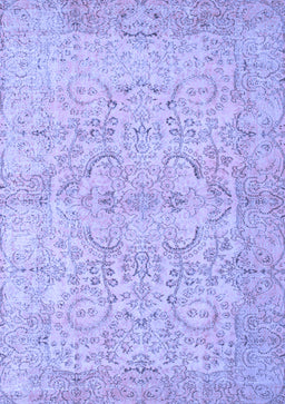 Abstract Blue Contemporary Rug, con742blu