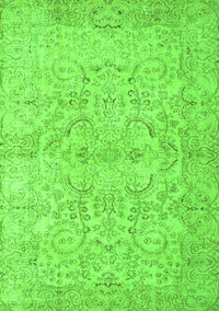 Abstract Green Contemporary Rug, con742grn