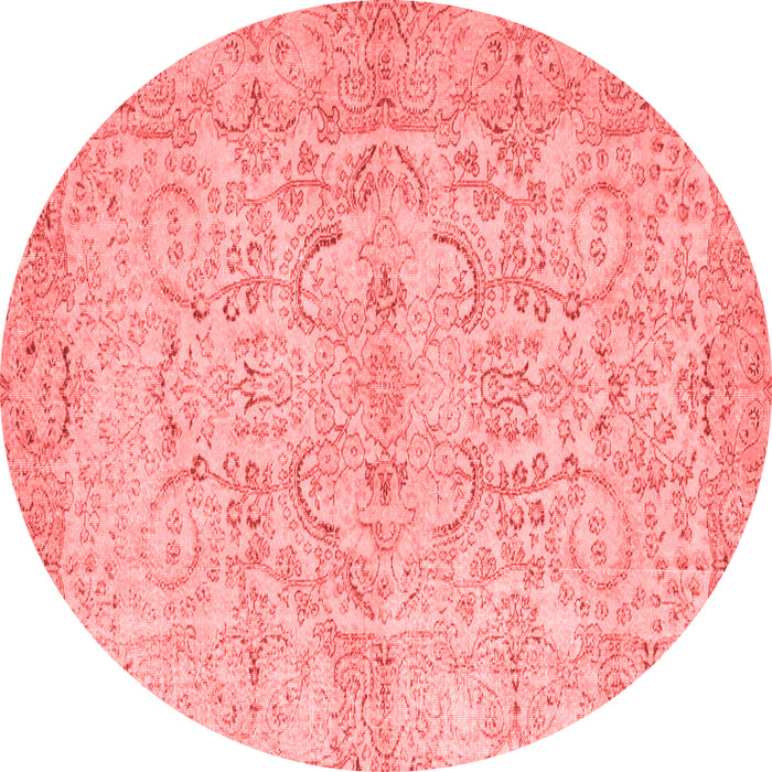 Machine Washable Abstract Red Contemporary Rug, wshcon742red