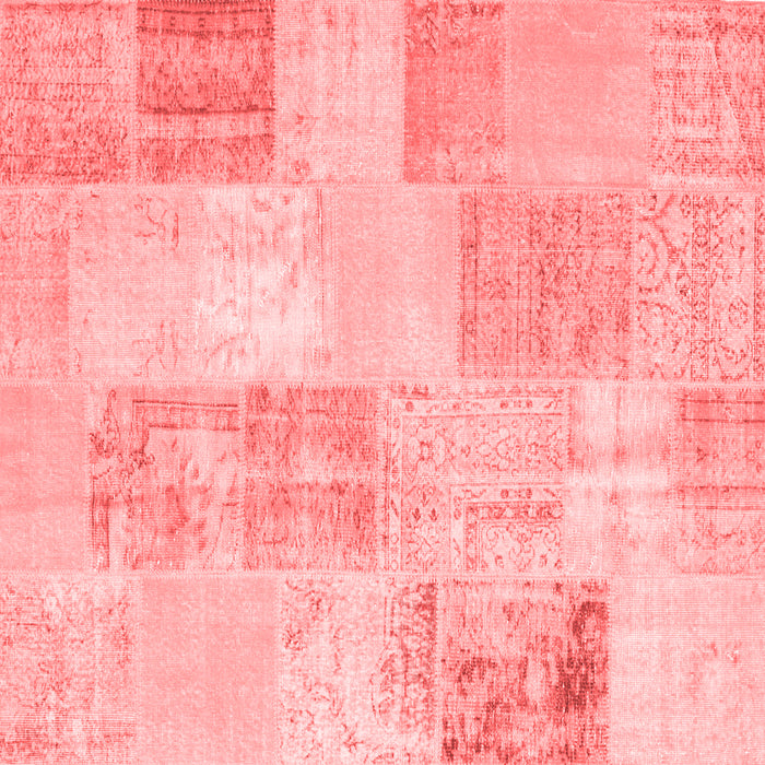 Patchwork Red Transitional Rug, con743red