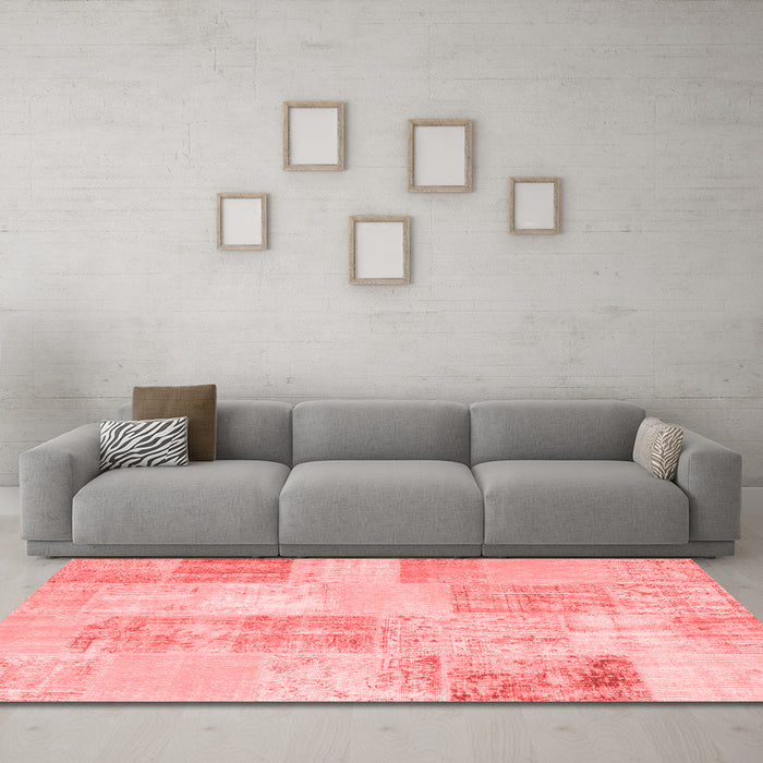 Transitional Red Washable Rugs