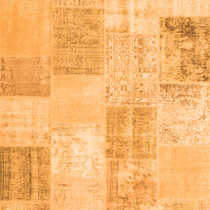 Patchwork Orange Transitional Rug, con743org