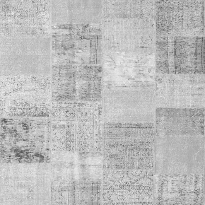 Serging Thickness of Patchwork Gray Transitional Rug, con743gry
