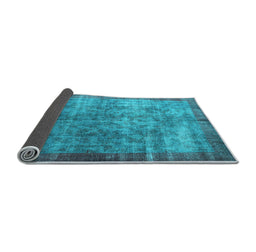 Sideview of Persian Light Blue Bohemian Rug, con744lblu