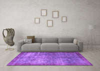 Machine Washable Persian Purple Bohemian Rug, wshcon744pur