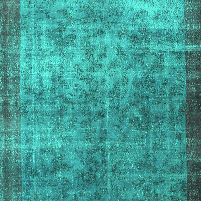 Machine Washable Persian Turquoise Bohemian Area Rugs, wshcon744turq