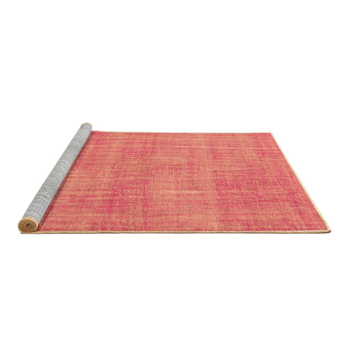 Sideview of Machine Washable Abstract Brown Contemporary Rug, wshcon745brn