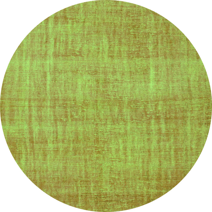 Square Abstract Green Contemporary Rug, con745grn