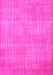 Machine Washable Abstract Pink Contemporary Rug, wshcon745pnk