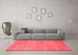 Contemporary Red Washable Rugs
