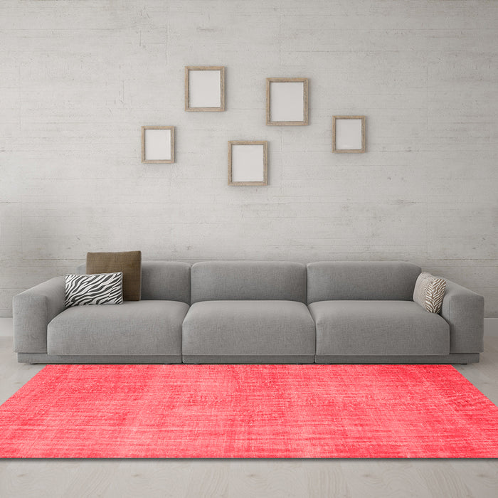 Contemporary Red Washable Rugs