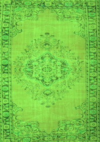 Abstract Green Contemporary Rug, con746grn