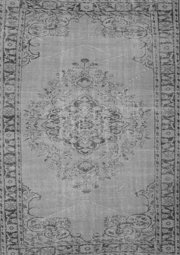 Abstract Gray Contemporary Rug, con746gry