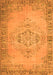 Abstract Orange Contemporary Rug, con746org