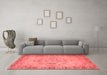 Contemporary Red Washable Rugs