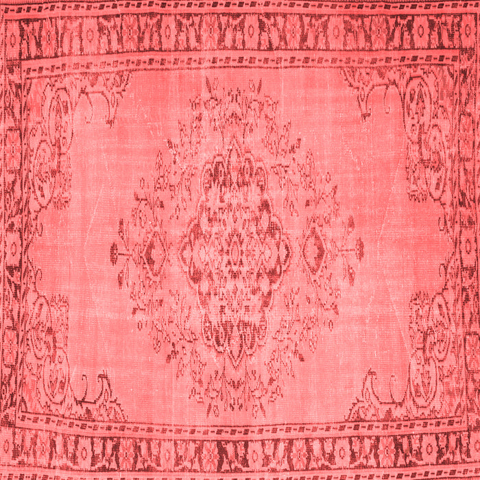 Machine Washable Abstract Red Contemporary Rug, wshcon746red