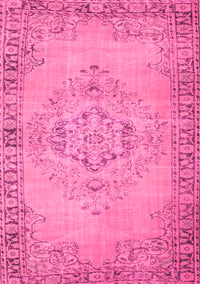 Abstract Pink Contemporary Rug, con746pnk