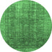 Round Persian Emerald Green Bohemian Rug, con747emgrn