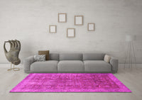 Machine Washable Persian Pink Bohemian Rug, wshcon747pnk