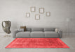 Bohemian Red Washable Rugs