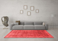 Machine Washable Persian Red Bohemian Rug, wshcon747red