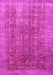Machine Washable Persian Pink Bohemian Rug, wshcon747pnk