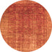 Square Persian Orange Bohemian Rug, con747org