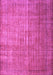 Machine Washable Abstract Purple Contemporary Area Rugs, wshcon748pur