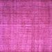 Square Abstract Purple Contemporary Rug, con748pur